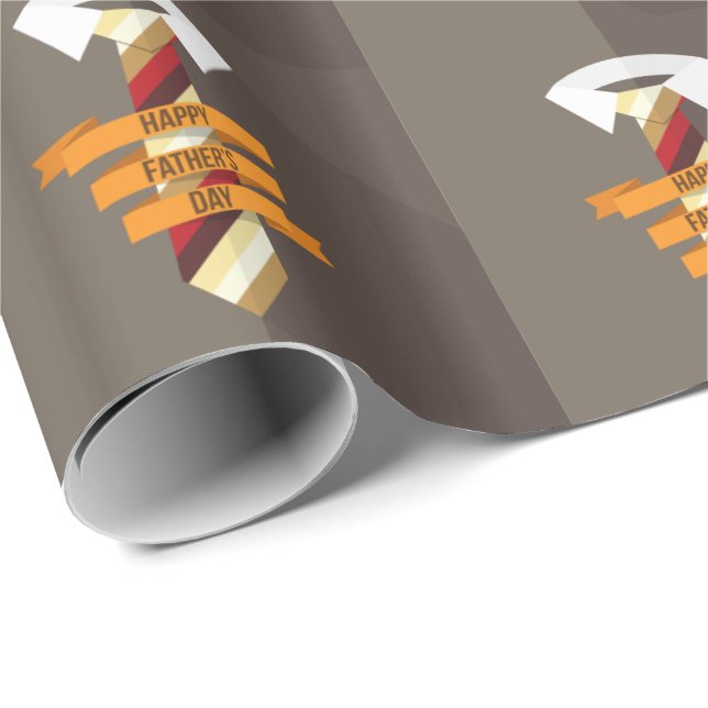 Der glückliche Vatertag Geschenkpapier (Rolleneckpunkt)