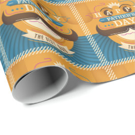 Der glückliche Vatertag Geschenkpapier