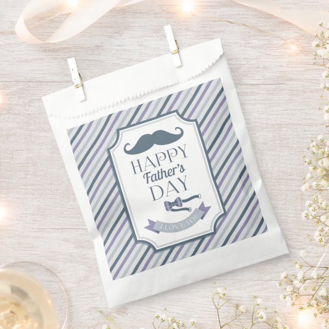 Der glückliche Vatertag Geschenktütchen (Ausgeschnitten)
