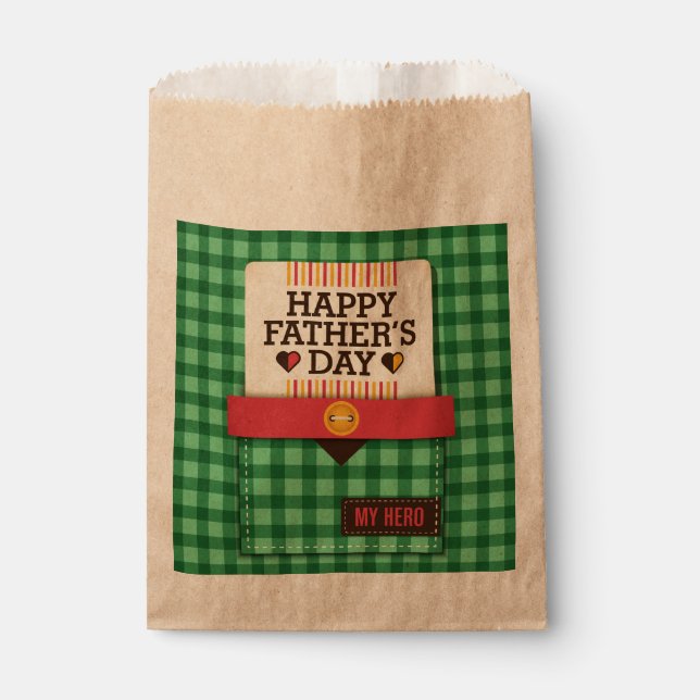 Der glückliche Vatertag Geschenktütchen (Vorderseite)