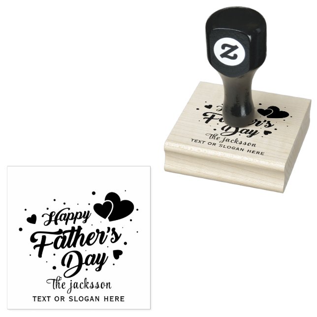 Der glückliche Vatertag Gummistempel (Stempel)