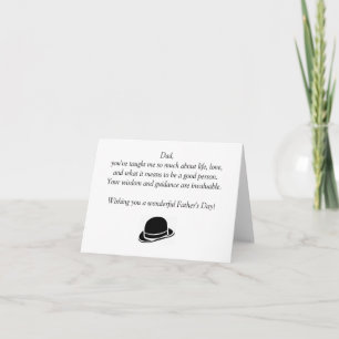 Der glückliche Vatertag Karte