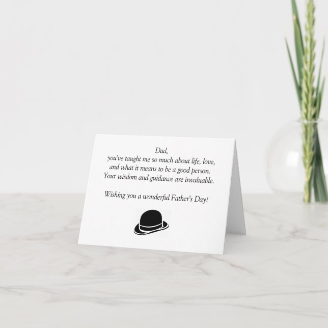 Der glückliche Vatertag Karte (Vorderseite)