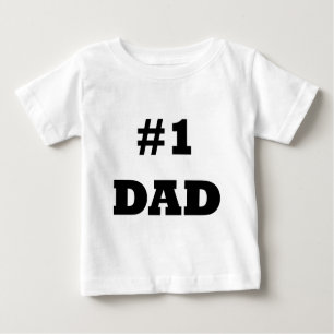 Der glückliche Vatertag - nummerieren Sie 1 Vater Baby T-shirt