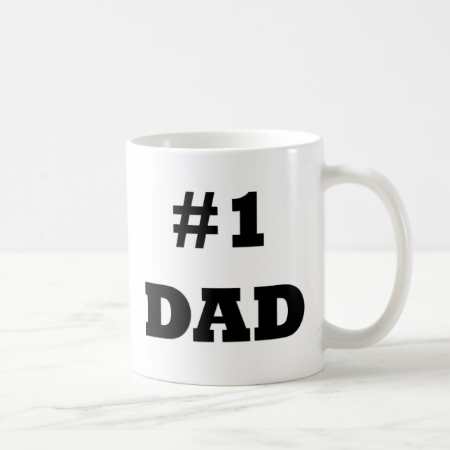 Der glückliche Vatertag - nummerieren Sie 1 Vater Tasse (Rechts)