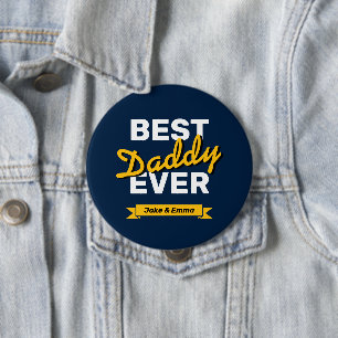 Der glückliche Vatertag Personalisierte Schaltfl Button