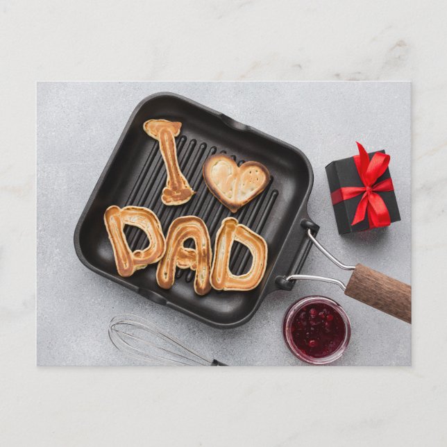 Der glückliche Vatertag Postkarte (Vorderseite)