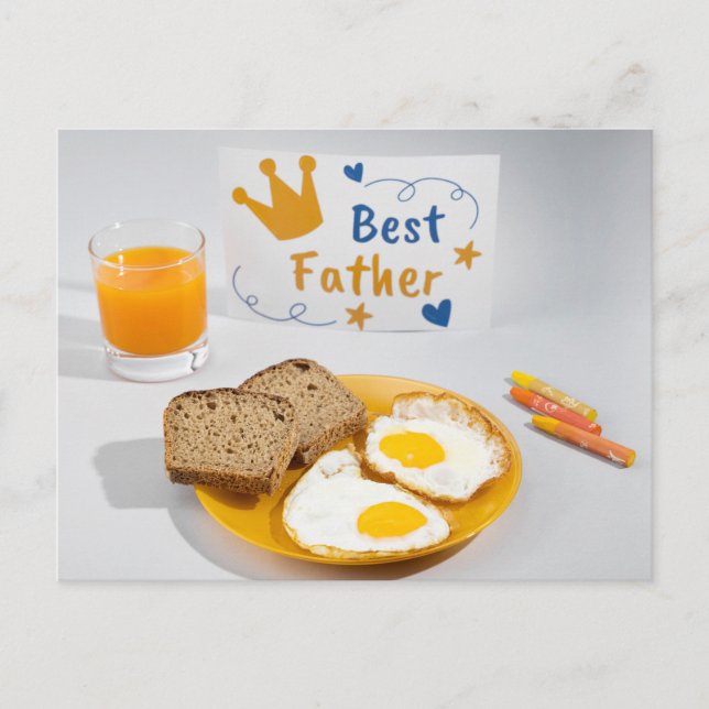 Der glückliche Vatertag Postkarte (Vorderseite)