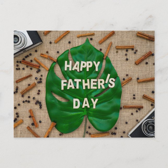 Der glückliche Vatertag Postkarte (Vorderseite)