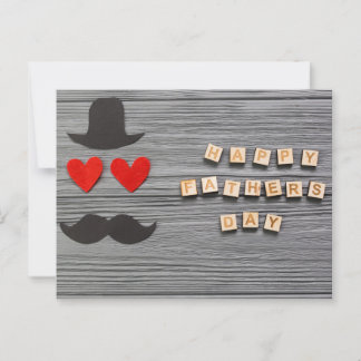 Der glückliche Vatertag Postkarte