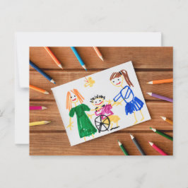 Der glückliche Vatertag Postkarte