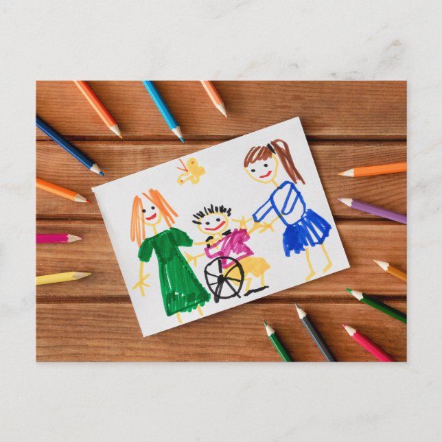 Der glückliche Vatertag Postkarte (Vorderseite)