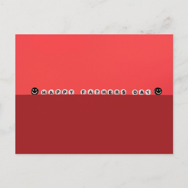 Der glückliche Vatertag Postkarte (Vorderseite)
