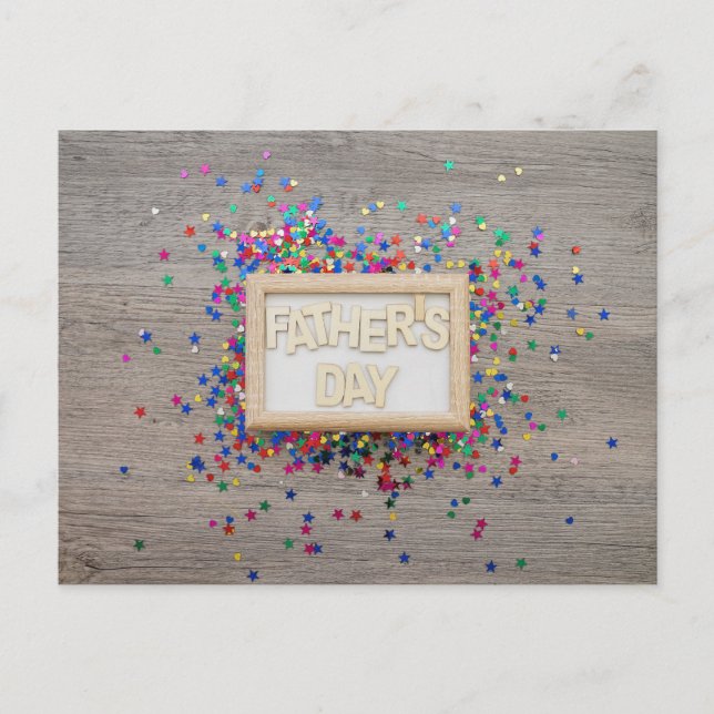 Der glückliche Vatertag Postkarte (Vorderseite)