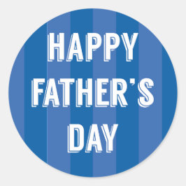 Der glückliche Vatertag Runder Aufkleber