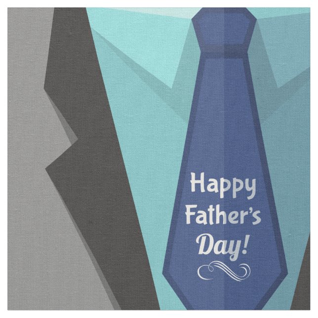 Der glückliche Vatertag Stoff (Nahaufnahme)