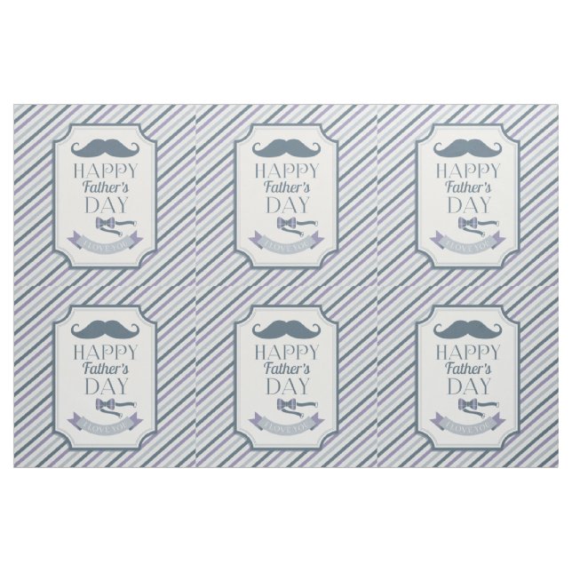 Der glückliche Vatertag Stoff (Fat Quarter (45,7 x 55,9 cm))