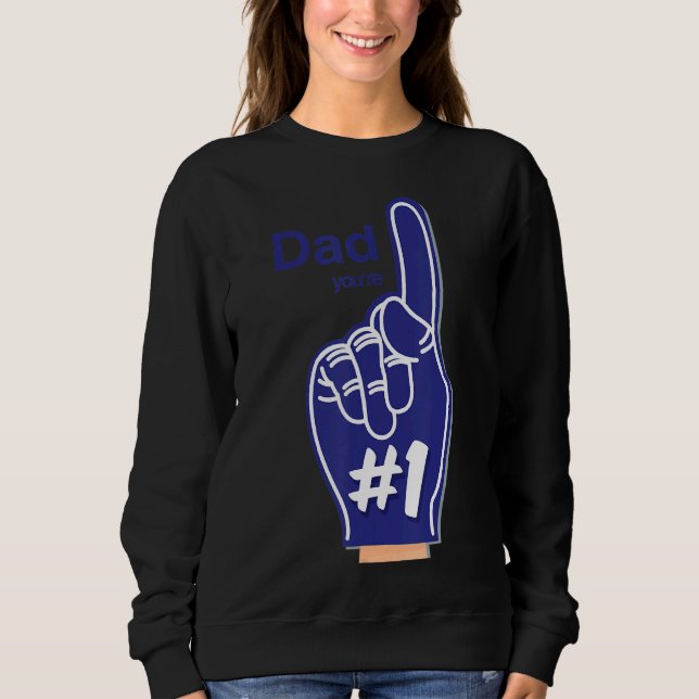 Der glückliche Vatertag Sweatshirt (Vorderseite)