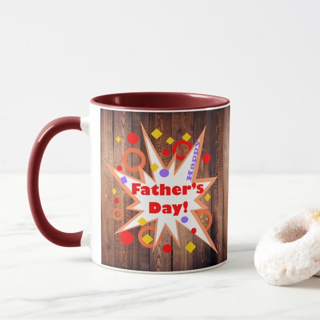 Der glückliche Vatertag Tasse (Mit Donut)