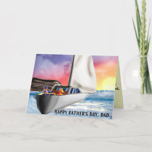 DER GLÜCKLICHE VATERTAG, VATER von Ihrem Sohn Karte