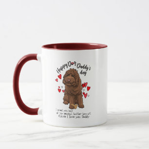 Der glückliche Vatertag von Ihrem Labradoodle Hund Tasse