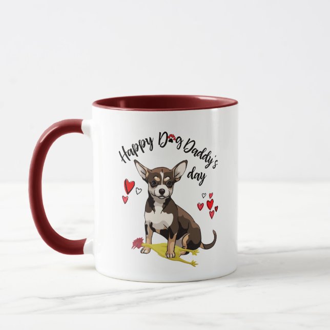 Der glückliche Vatertag von Ihren Chihuahua Tasse (Links)