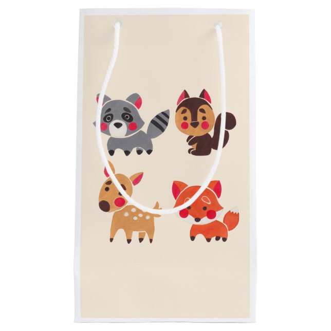 Der glückliche Waldfreund Kleine Geschenktüte (Vorderseite)