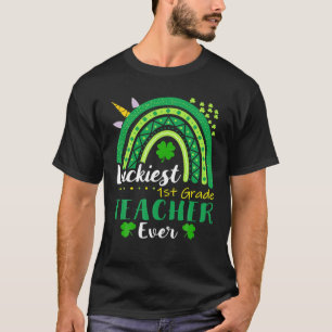 Der glücklichste 1. Klasse Lehrer je St Patrick's T-Shirt