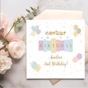 Der glücklichste Geburtstag auf der Erde Magischer Serviette