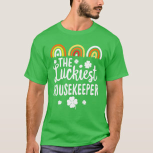 Der glücklichste Housekeeper St. Patrick's Day Luc T-Shirt