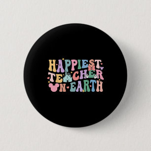 Der glücklichste Lehrer am National Teacher Day Button