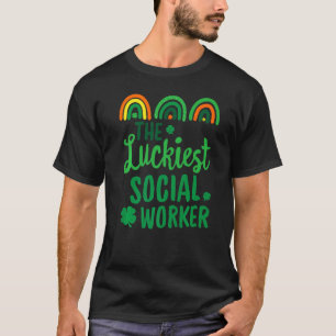 Der glücklichste Sozialarbeiter St. Patrick's Day  T-Shirt