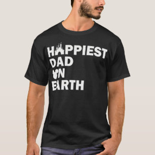 Der glücklichste Vater auf der Erde Funny Papa Dad T-Shirt