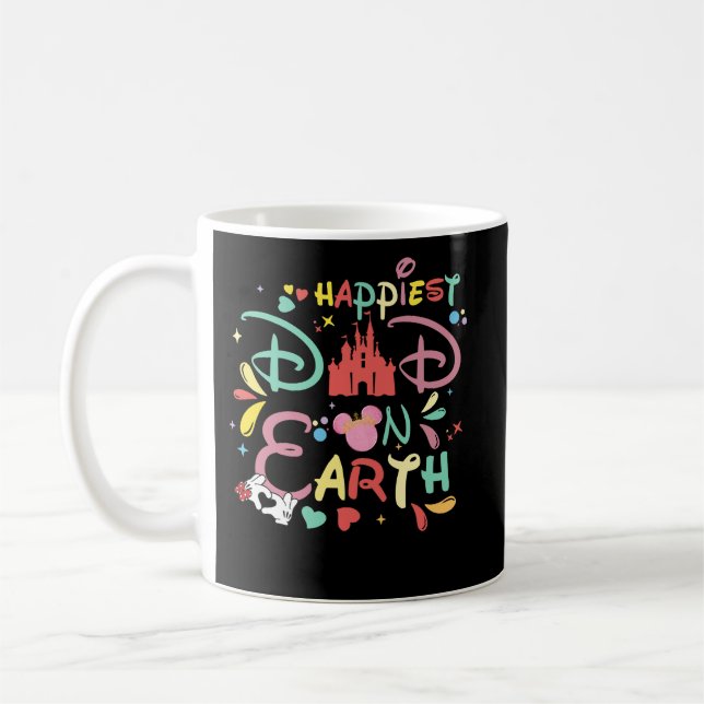 Der glücklichste Vater auf der Erde Papa Daddy Hap Kaffeetasse (Links)