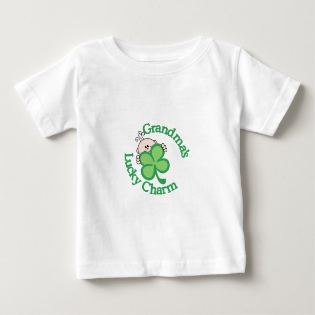 Der Glücksbringer der Großmutter Baby T-shirt (Vorderseite)