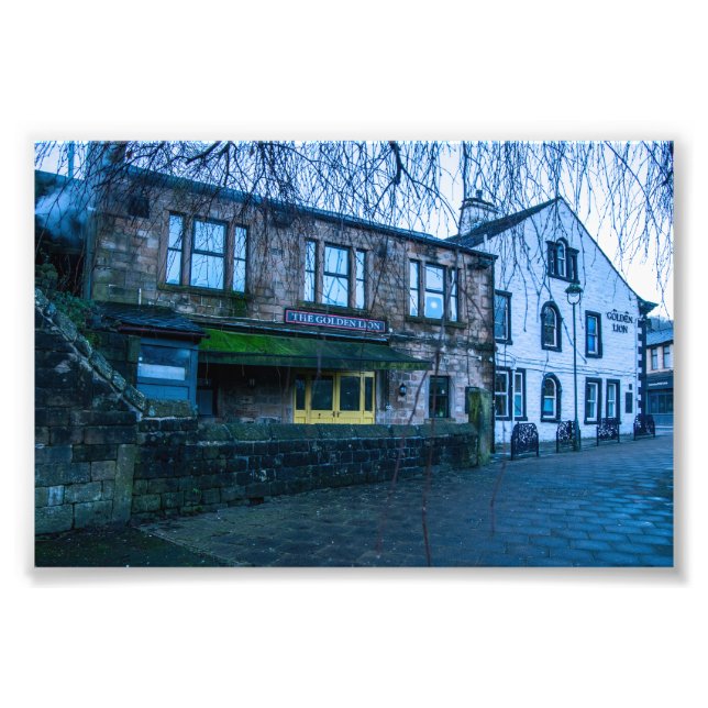 Der Golden Lion Pub, Todmorden Fotodruck (Vorne)