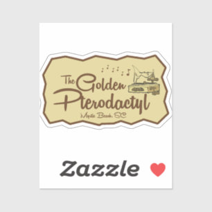 Der Golden Pterodactyl Tiki Bar Myrtle Beach Aufkleber