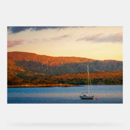Der goldene Abend über der Kenmare-Bucht Acrylschild