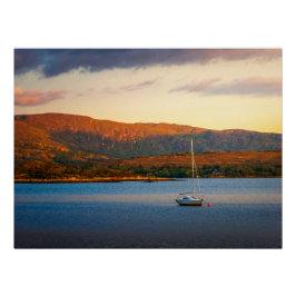 Der goldene Abend über der Kenmare-Bucht Poster