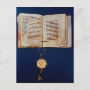 Der Goldene Bull von Charles IV. Postkarte