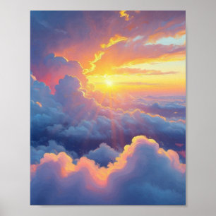 Der goldene Horizont: Ein ätherischer Tanz Poster