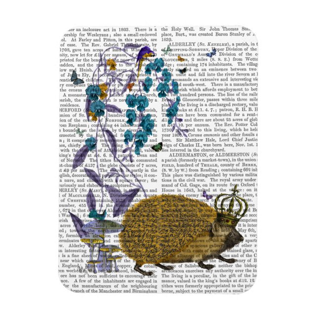 Der goldene Igel Magnet (Vertikal)