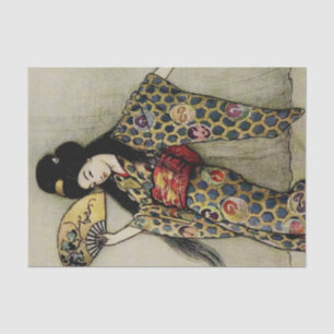 „Der goldene Kamm“ von Warwick Goble Seidenpapier