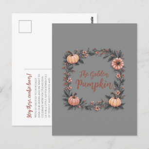 Der goldene Kürbis Postkarte