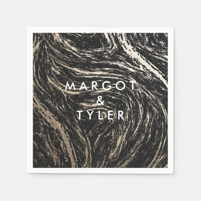 Der goldene Marmor / Neapel Serviette (Vorderseite)