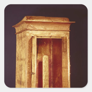 Der goldene Schrein des neuen Königreichs Tutancha Quadratischer Aufkleber