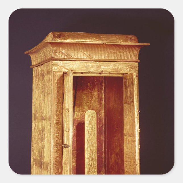 Der goldene Schrein des neuen Königreichs Tutancha Quadratischer Aufkleber (Vorderseite)