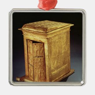 Der goldene Schrein Tutankhamun neuen Königreiche Silbernes Ornament