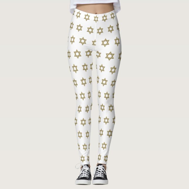 Der goldene Star von David Seamless Leggings (Vorderseite)