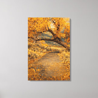 Der Goldene Weg Klimt-inspiriert Leinwanddruck